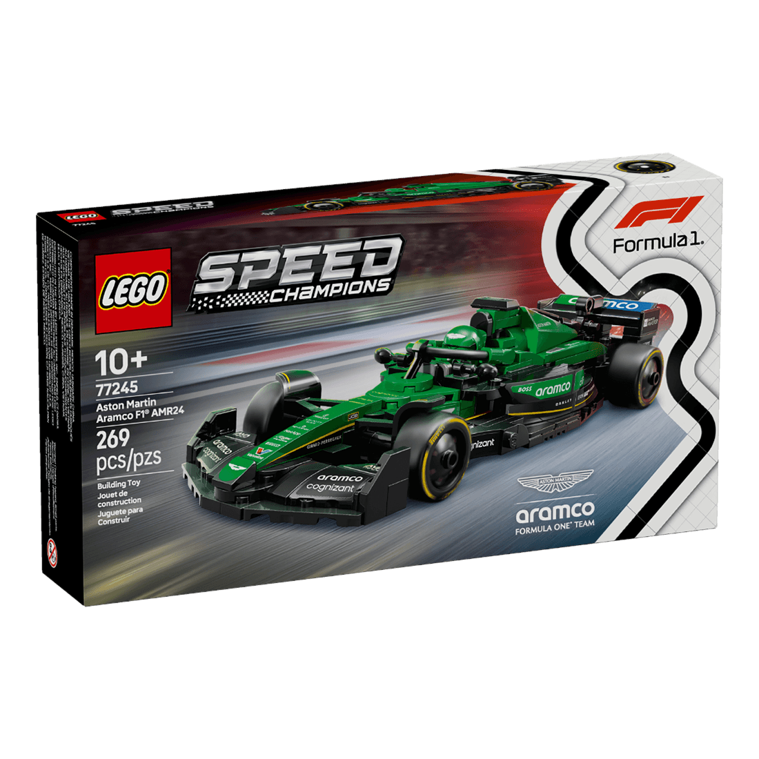 Set de lego aston martin aramco speed champions formula 1