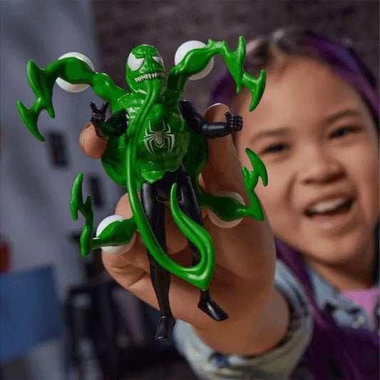 Figura spiderman miles morales epic world of action venom versus