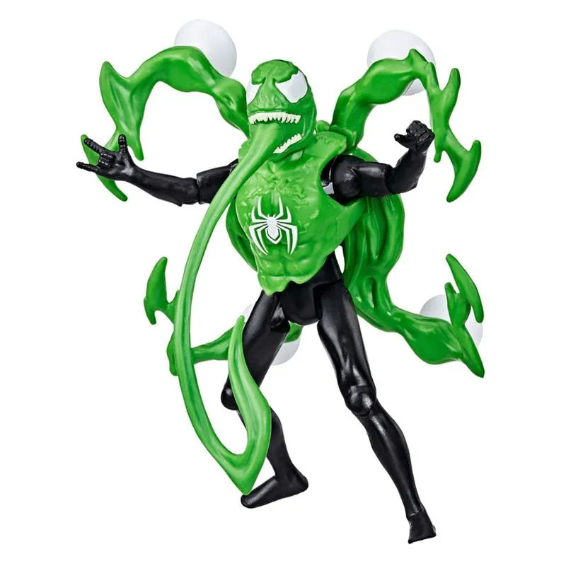 Figura spiderman miles morales epic world of action venom versus