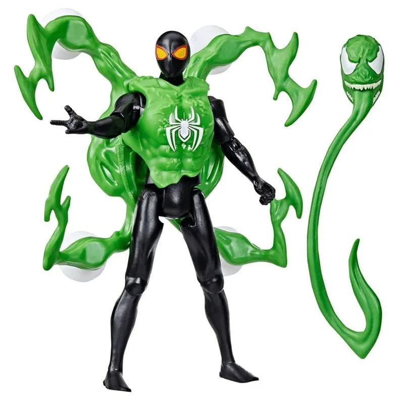 Figura spiderman miles morales epic world of action venom versus