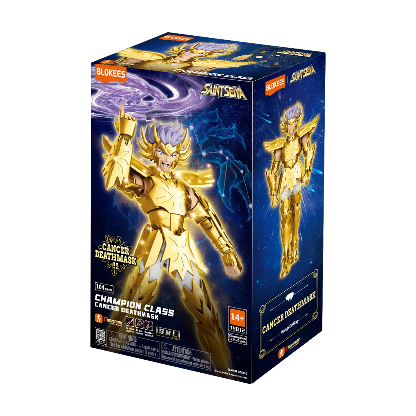 Figura model kit cancer mascara de muerte caballeros del zodiaco