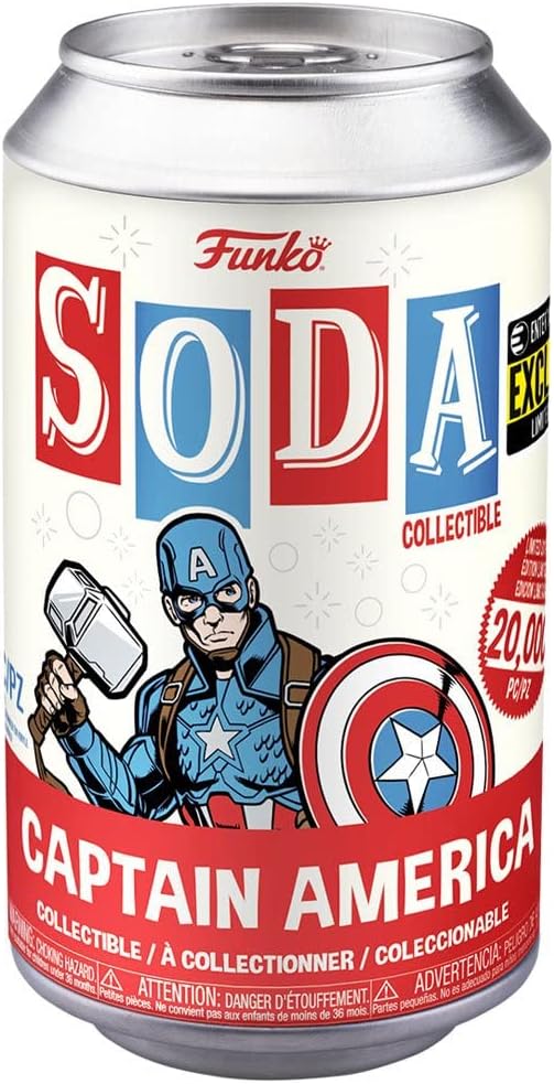 Figura Capitan America Soda Collectible Funko Original