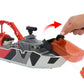 Set Jurassic World Rebirth Mosasaurus Rescue Action boat