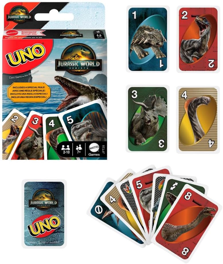 Cartas Uno Jurassic World Reirth