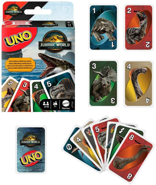 Cartas Uno Jurassic World Reirth