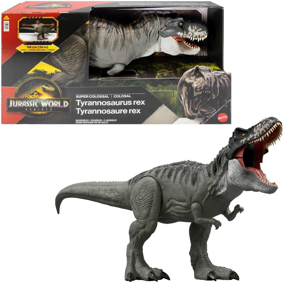 Figura Tyrannosaurus Rex Super Colosal Jurassic World Rebirth