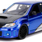 Jada Rapido y Furioso Carro Subaru Impreza WRX 5TI