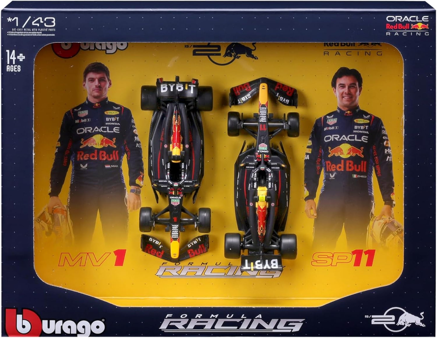 Carros Formula 1 set x 2 RedBull2 Max Verstappen y Sergio Perez