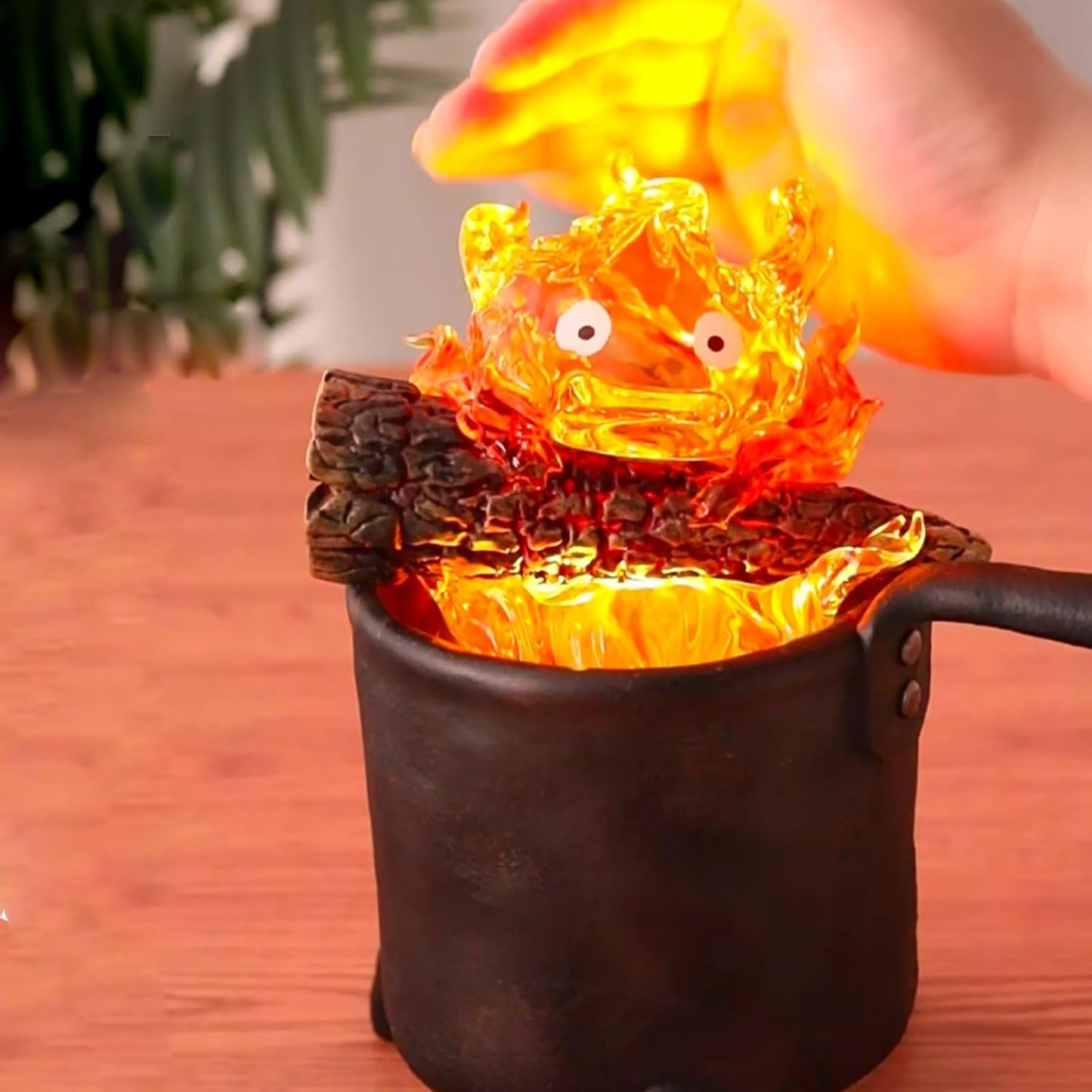 Lampara Calcifer En Caldero El Castillo Vagabundo