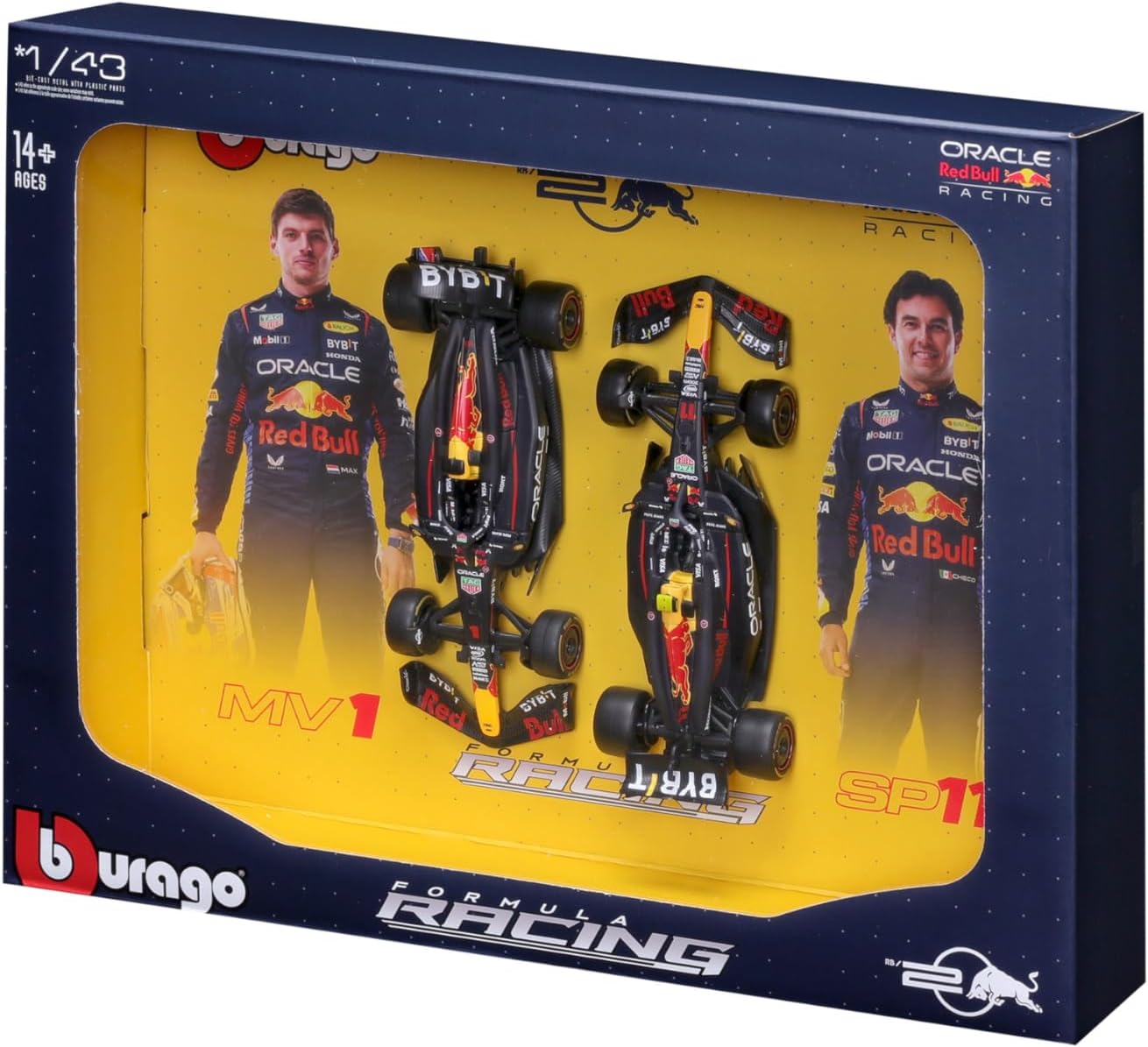 Carros Formula 1 set x 2 RedBull2 Max Verstappen y Sergio Perez