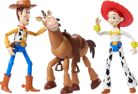 Pack x3 Figuras Toy Story Woody Jessie y Tiro al Blanco