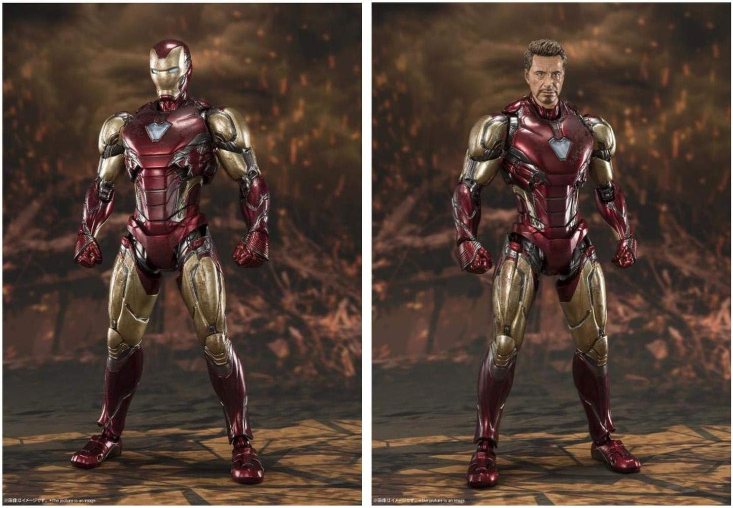 Figura SHFiguarts Iron Man MK-85 Avengers End Game Batalla Final