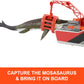 Set Jurassic World Rebirth Mosasaurus Rescue Action boat