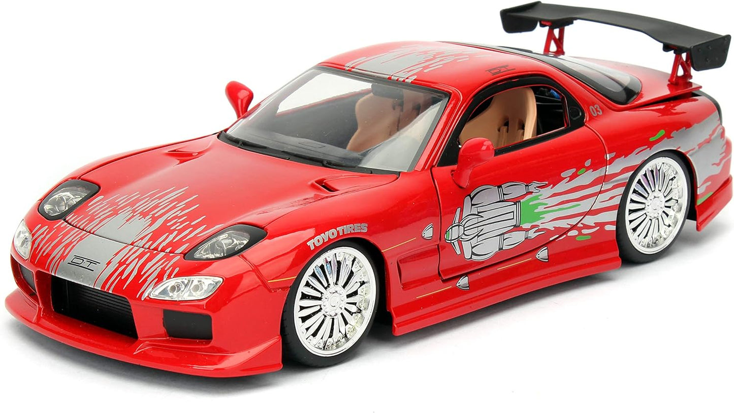 Jada Rapido y Furioso Carro Mazda RX- 7 Dom