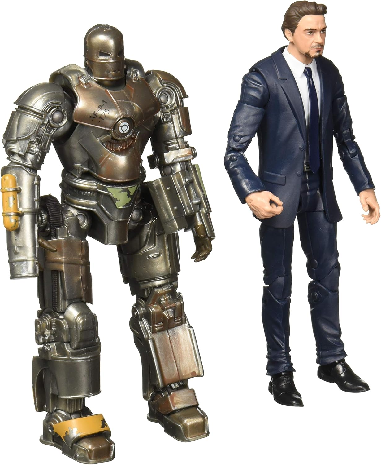 Figura tony Stark y Iron Man Mark 1 pack x 2 Marvel Stud10s