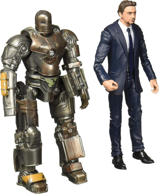 Figura tony Stark y Iron Man Mark 1 pack x 2 Marvel Stud10s