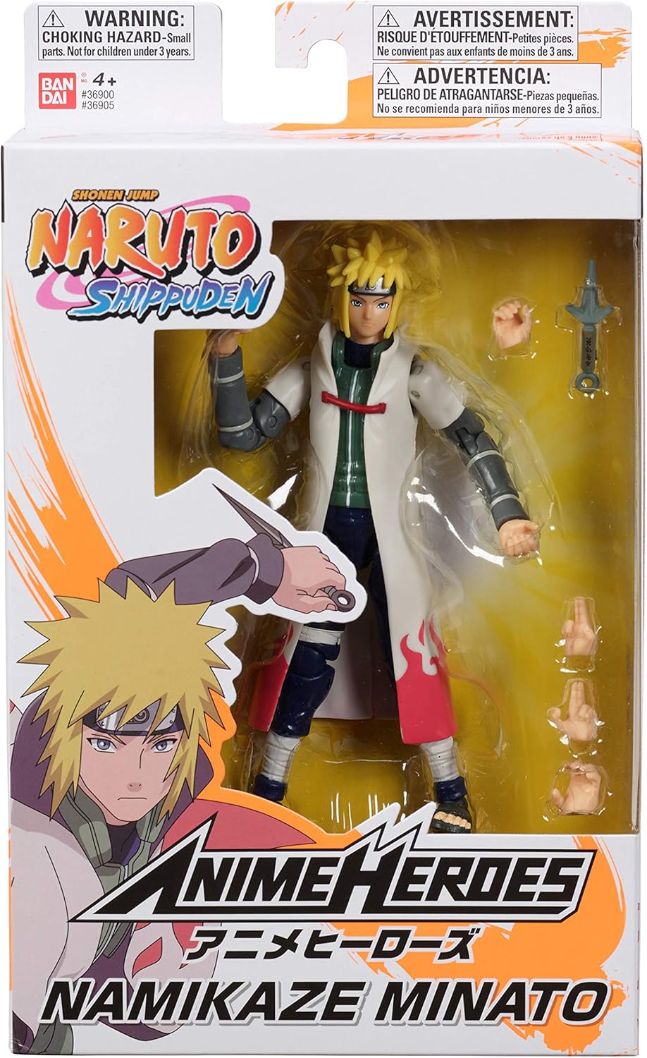 Figura Minato Namikaze Anime Heroes Bandai