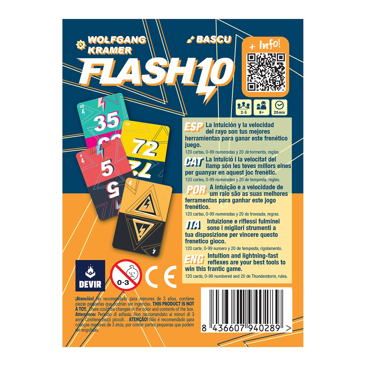 Juego de cartas Flash 10