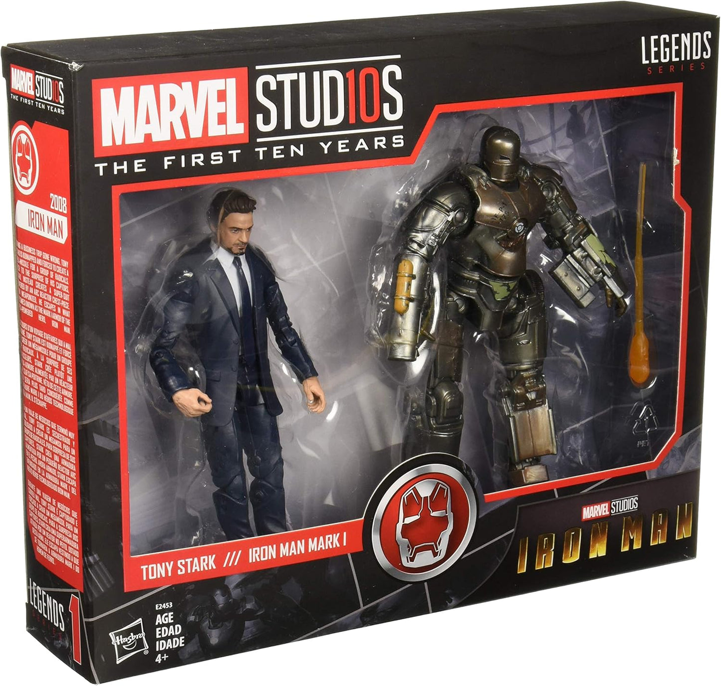 Figura tony Stark y Iron Man Mark 1 pack x 2 Marvel Stud10s