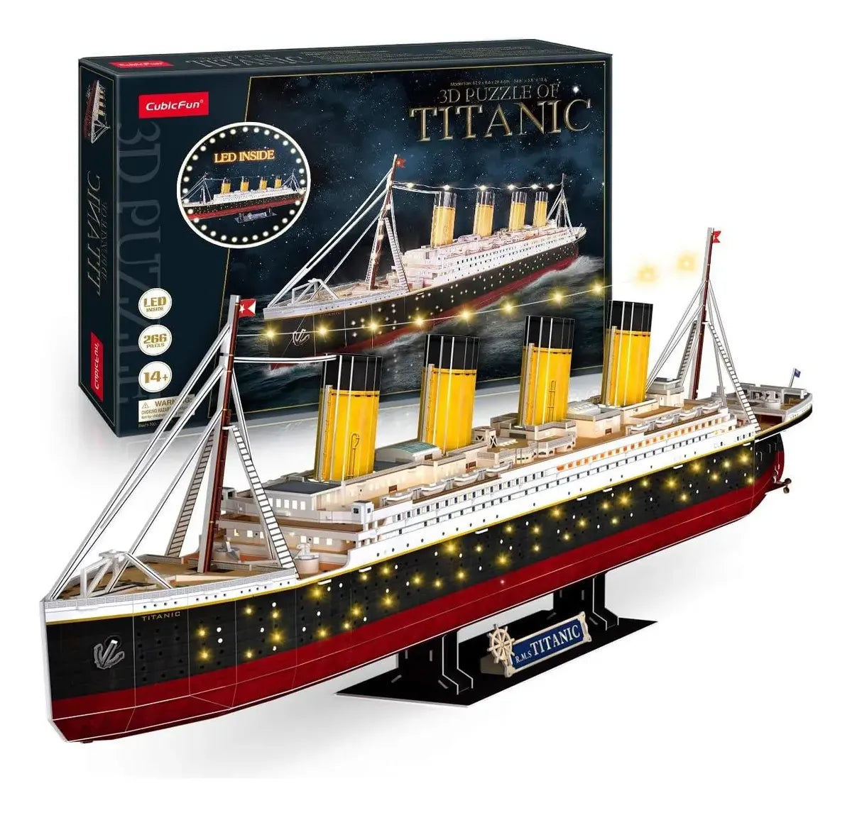 Rompecabezas 3D titanic con luz led