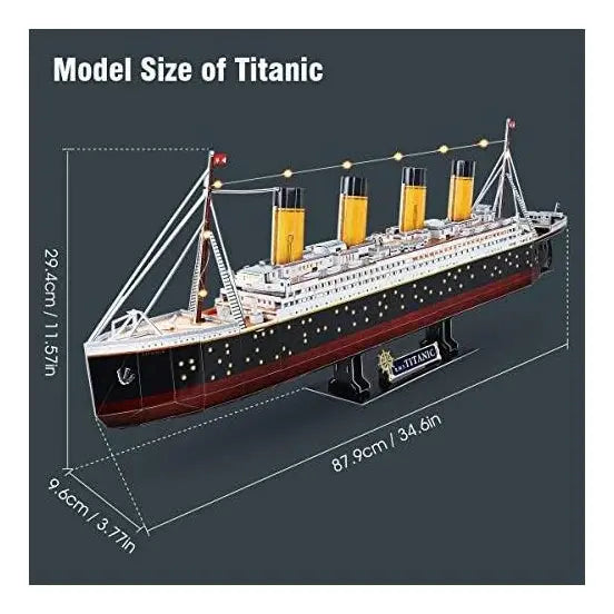 Rompecabezas 3D titanic con luz led