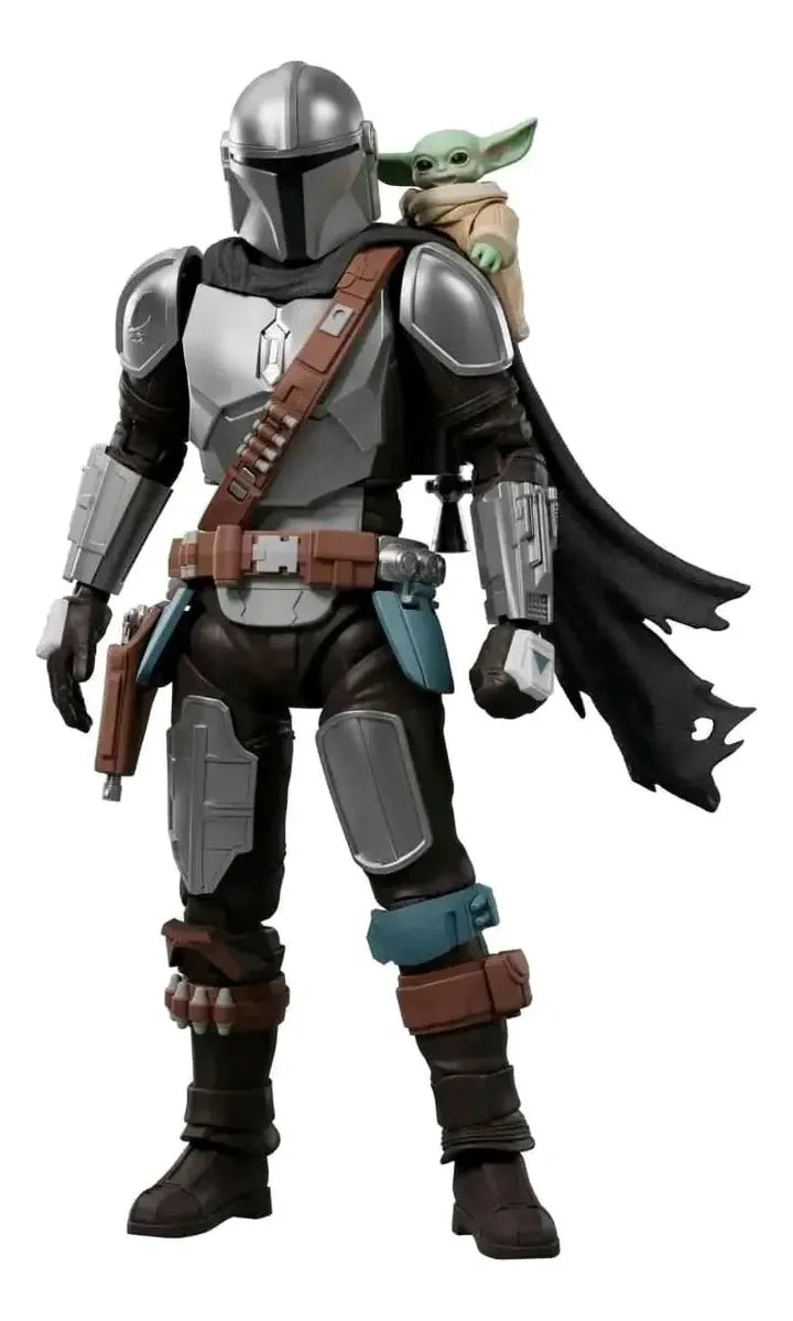 Figura model kit Mandalorean y grogu champion class blokees