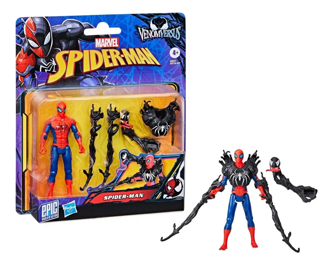 Figura spider man epic world of action venom versus