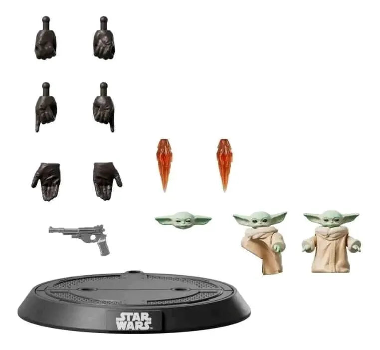 Figura model kit Mandalorean y grogu champion class blokees