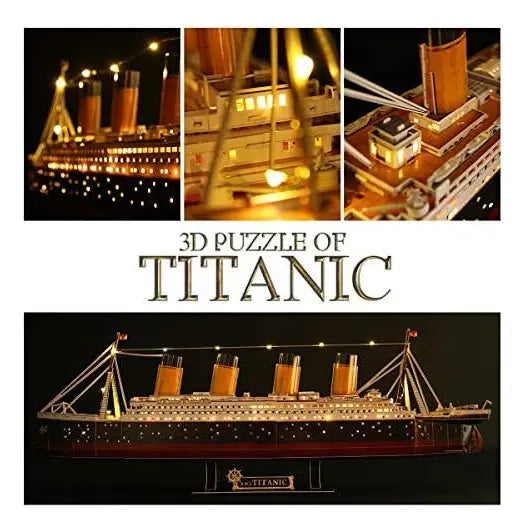 Rompecabezas 3D titanic con luz led