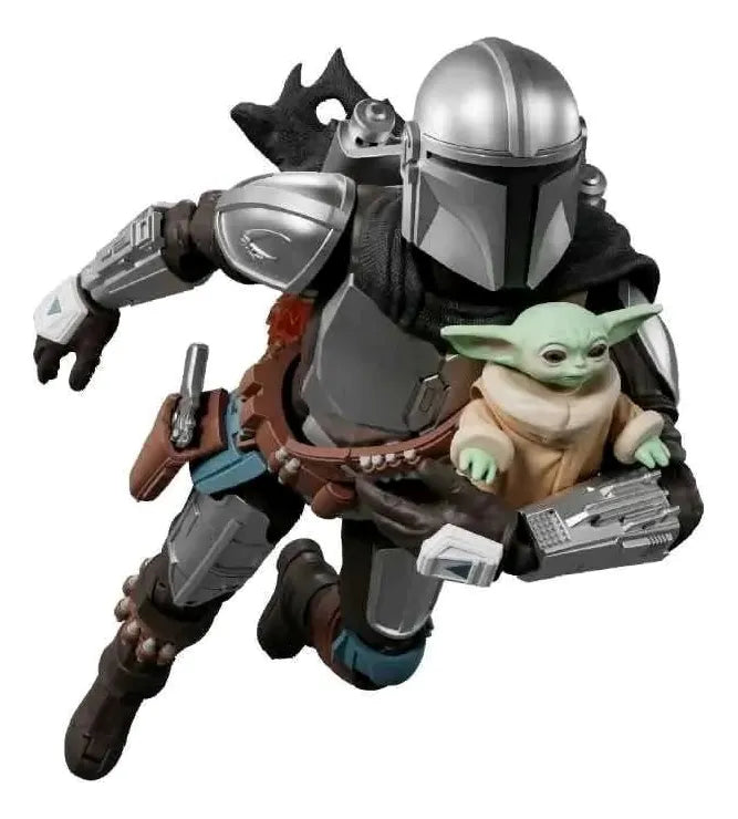 Figura model kit Mandalorean y grogu champion class blokees