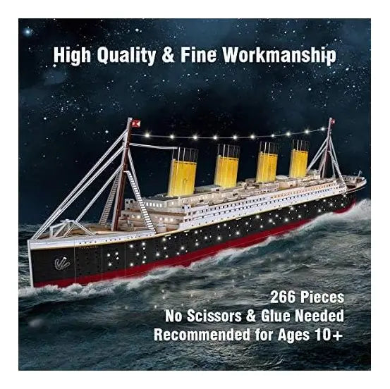 Rompecabezas 3D titanic con luz led