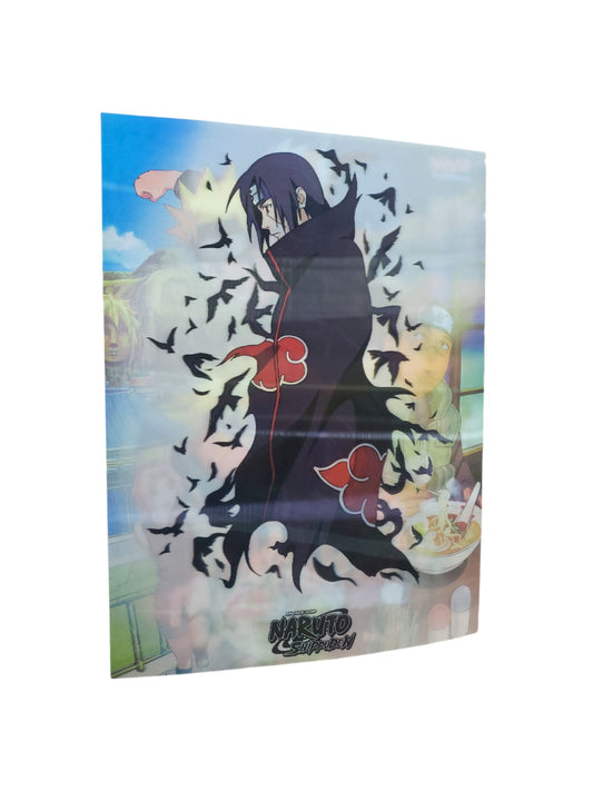 Poster 3d Lenticular de 3 en 1 Naruto Anime