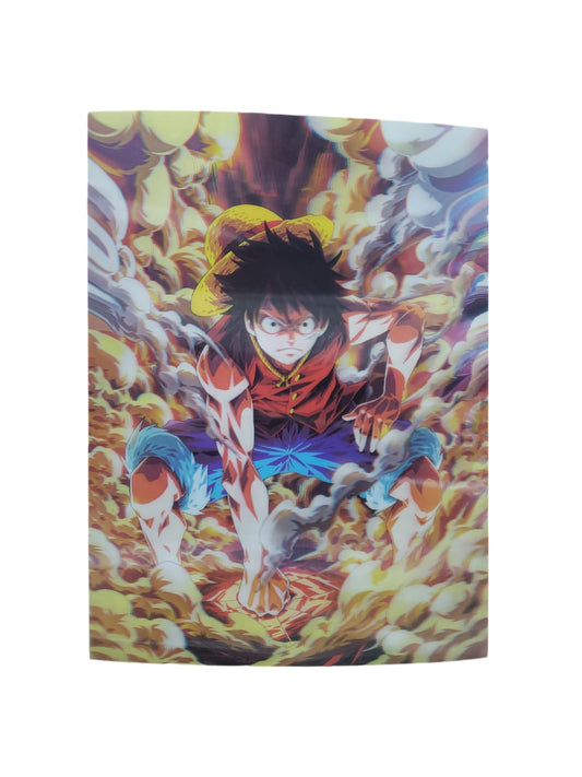 Poster 3d Lenticular luffy one piece Anime