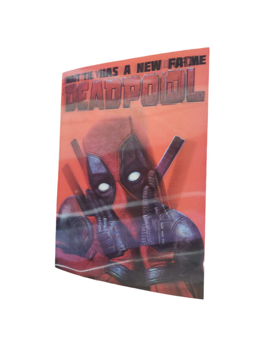 Poster 3d Lenticular de 2 en 1 Dead pool