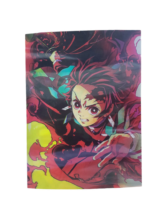 Poster 3d Lenticular de 2 en 1 Demon Slayer Anime