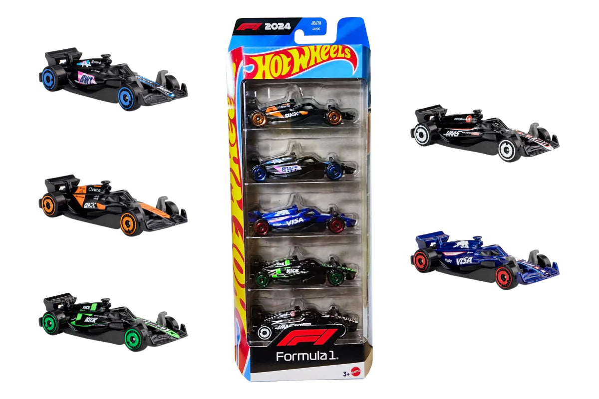 Set Carros Hotwheels Formula 1 Pack x 5