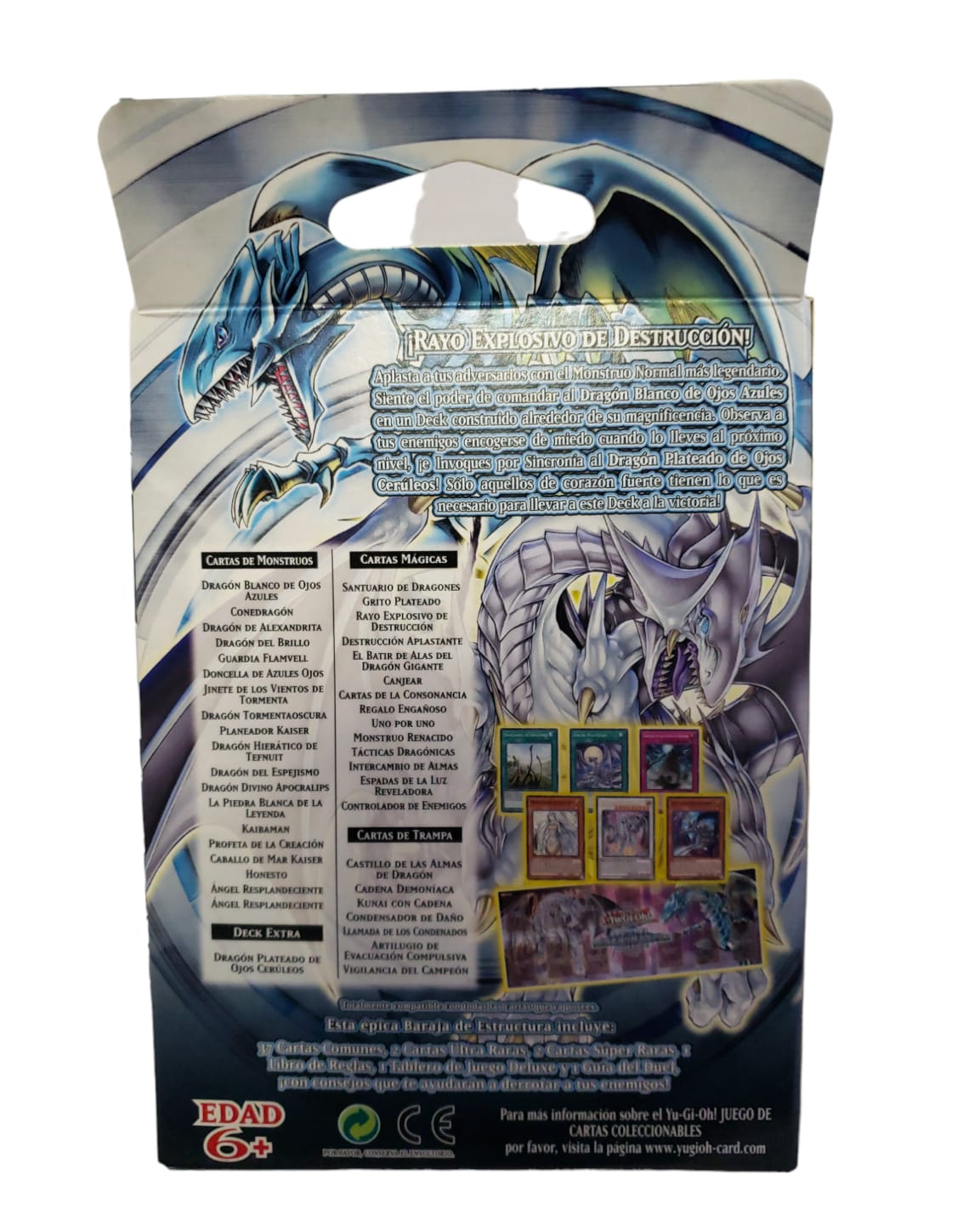 Yu gi oh! Baraja de estructura Saga del Dragon blanco de ojos azules