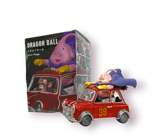 Figuras Majin Boo y Mr Satan carro