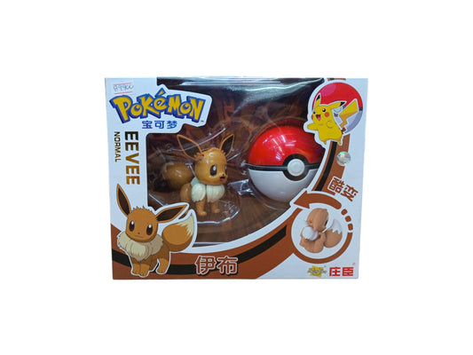 Figura Pokemon Eevee con pokebola