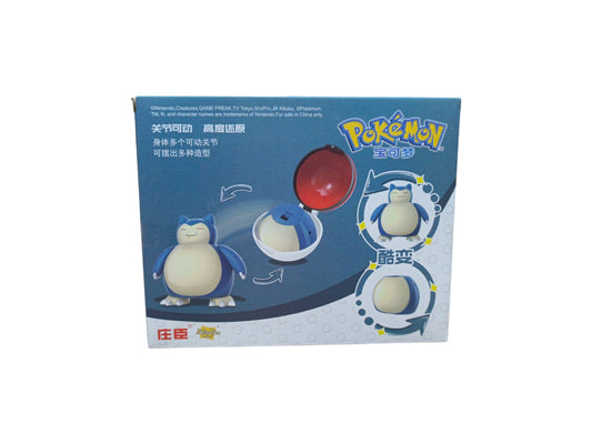 Figura Pokemon Snorlax con pokebola