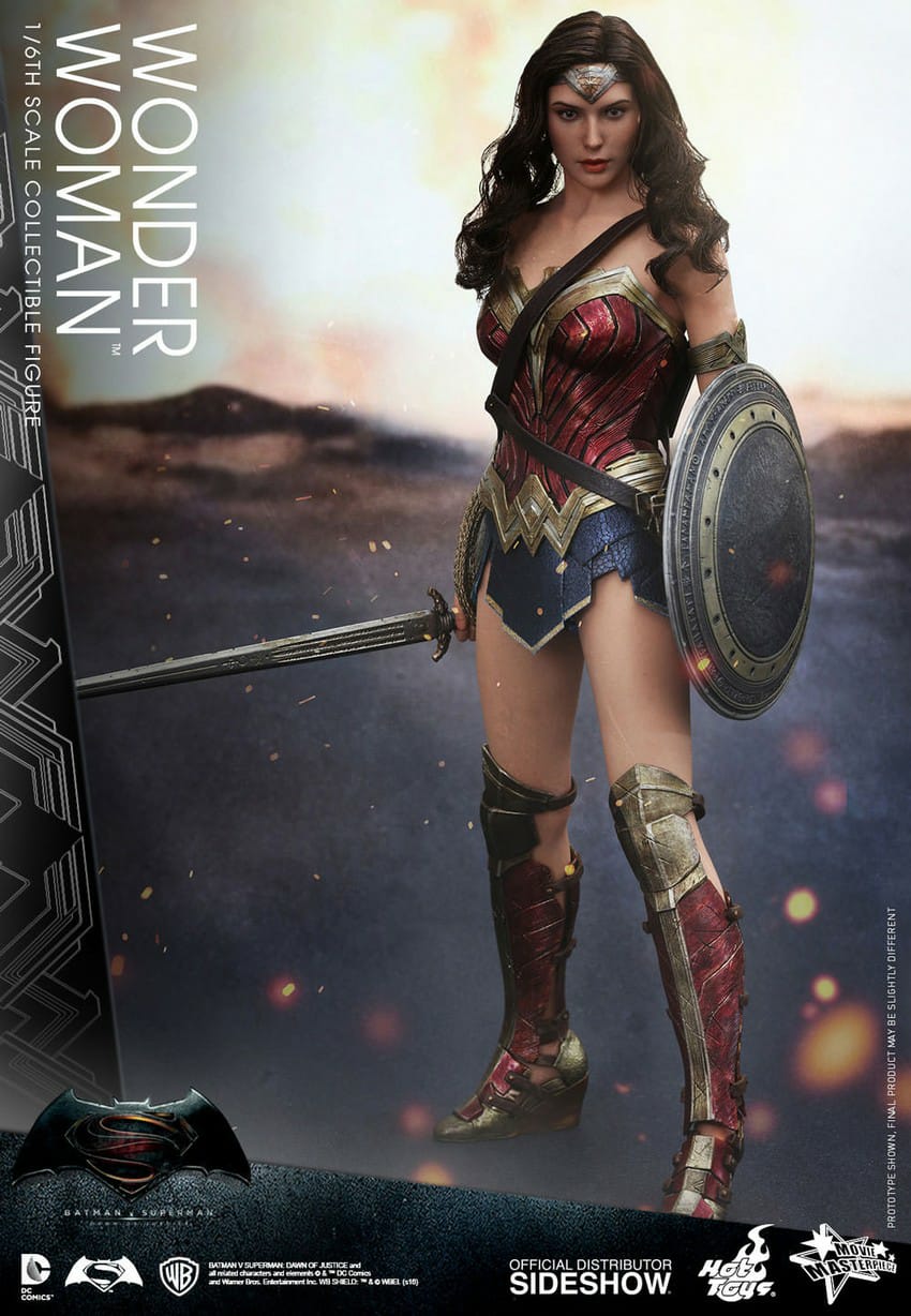Figura Hot toy mujer maravilla pelicula batman vs superman dawn of justice