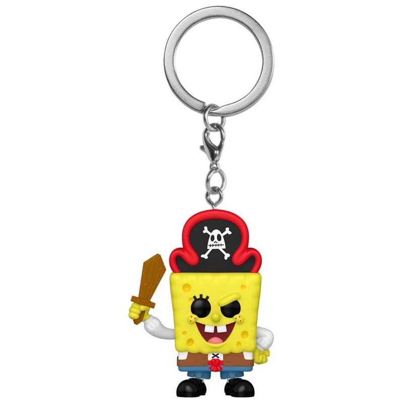 Llavero Pop Bob Esponja Pantalones Cuadrados Pirata