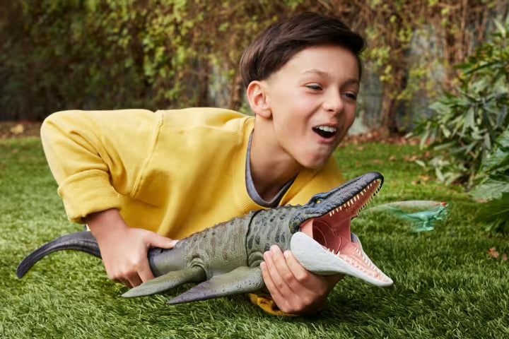 Figura Mosasaurus Bite`n Blast Jurassic World Rebirth