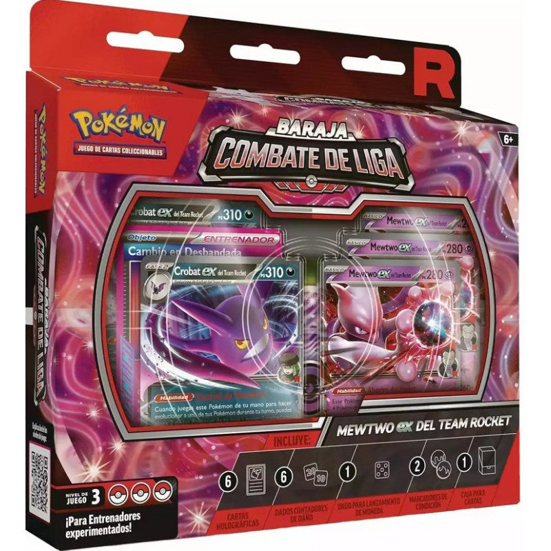 araja de combate de liga Mewtwo EX del Equipo Rocket