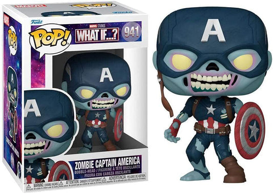 Funko Pop 941 Zombie Capitan America What if?