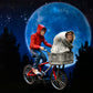 E.T El Extraterrestre y Elliot con Bicicleta Neca figura 40 años