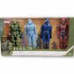Set de Figuras Halo Master Chief, Active Camo, Spartan Mk y Spartan Vale
