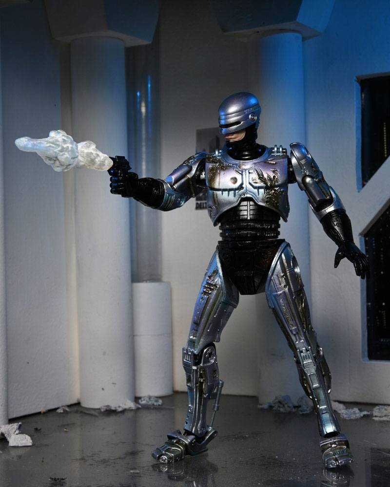 Neca Figura Robocop con Silla Mecanica OCP Crime Prevention unit